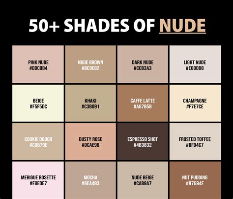 nude hex color|50+ Shades of Nude Color (Names, HEX, RGB & CMYK Codes)